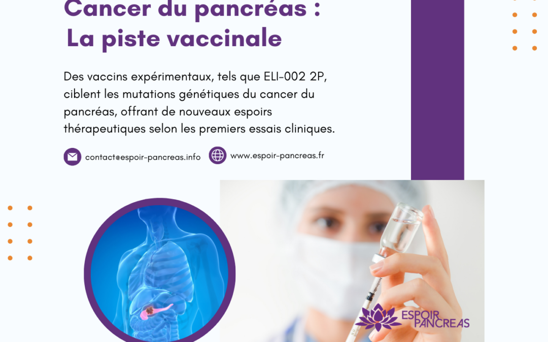 Cancer du pancréas : la piste vaccinale 