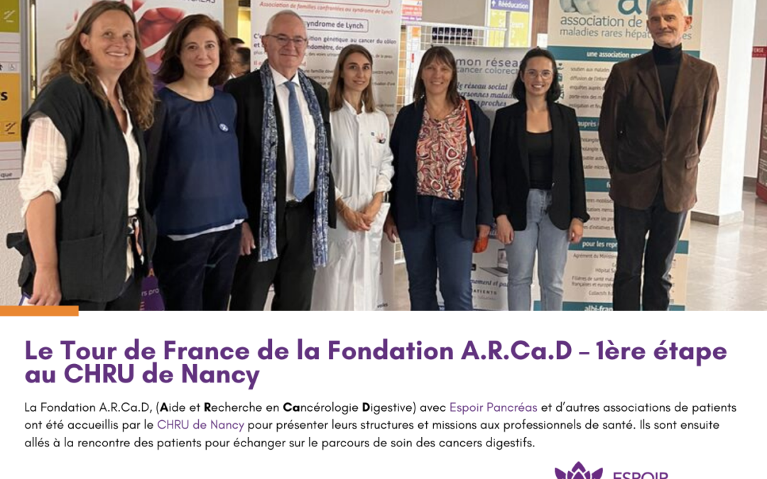 Tour de France de la Fondation A.R.Ca.D – 1ère étape à Nancy