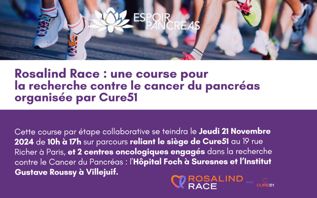 Rosalind Race : Une course pour soutenir la recherche contre le cancer du pancréas 